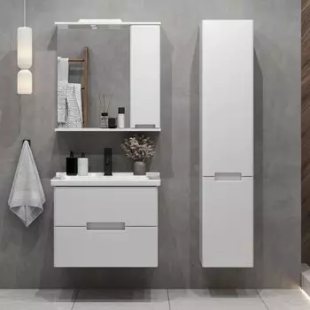 Тумба с раковиной SanStar Ориана 70 подвесная (раковина Миранда 70)