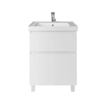 Тумба с раковиной SanStar Riana 60 напольная, белая