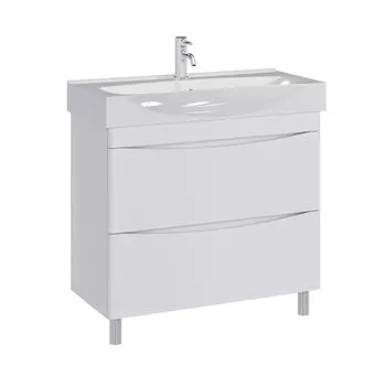 Тумба с раковиной SanStar Smile 85 напольная (раковина Элвис 85)