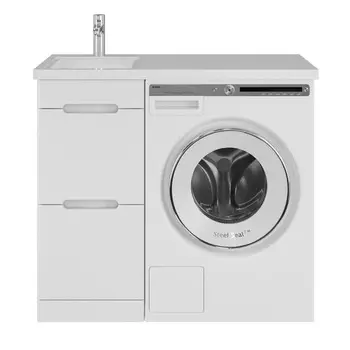 Тумба с раковиной SanStar Толедо 40 напольная, белая (раковина Даллас 100 L)