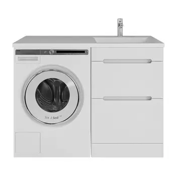 Тумба с раковиной SanStar Толедо 60 напольная (раковина Даллас 120 правая)