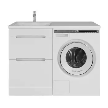 Тумба с раковиной SanStar Толедо 60 напольная (раковина Даллас 120 левая)