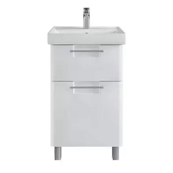 Тумба с раковиной SanStar Уника 50 напольная (раковина Енисей 50)