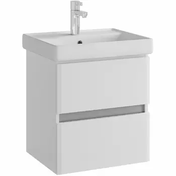 Тумба с раковиной SanStar Велья 50 подвесная, белая