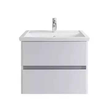 Тумба с раковиной SanStar Велья 70 подвесная, белая (раковина Фостер 70)