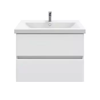 Тумба с раковиной SanStar Велья 80 подвесная, белая (раковина Como 80)