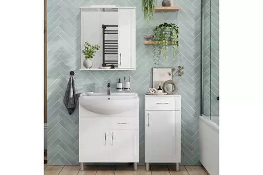 Тумба с раковиной SanStar Вольга 70 (раковина Универсал Амур 70)