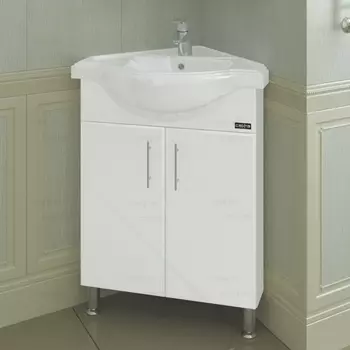 Тумба с раковиной СанТа Аврора 60 угловая