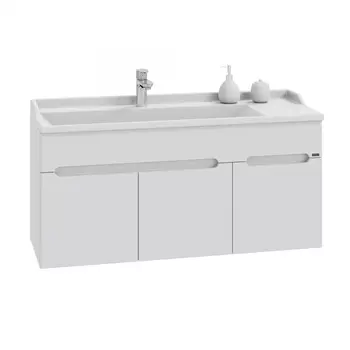 Тумба с раковиной СанТа Лондон 120 подвесная белая (Сириус)