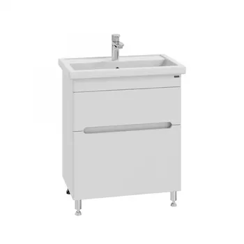 Тумба с раковиной СанТа Лондон 70 напольная 2 ящика