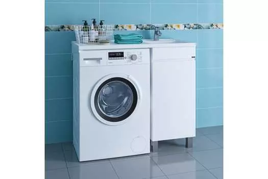 Тумба с раковиной СанТа Марс 38 одна дверь чаша справа