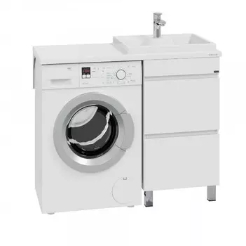 Тумба с раковиной СанТа Марс 48 напольная с ящиками (Юпитер 110х50)