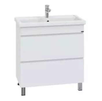 Тумба с раковиной СанТа Марс 80 напольная, 2 ящика