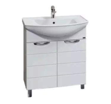 Тумба с раковиной СанТа Родос 75 напольная, 2 двери