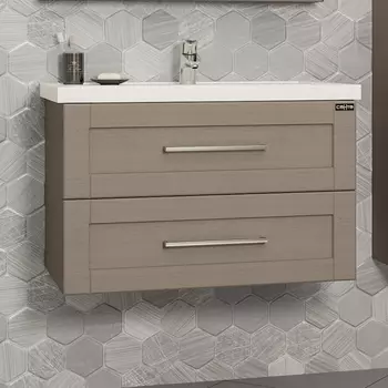 Тумба с раковиной СанТа Венера 80 дуб вулканический