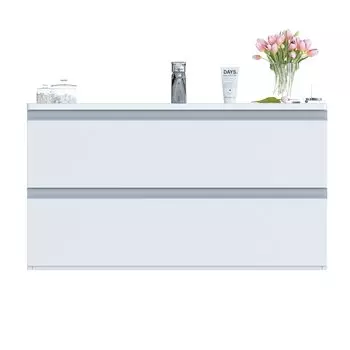 Тумба с раковиной SanVit Авеню-2 60 подвесная, 2 ящика, белая