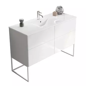 Тумба с раковиной Sanvit Лира 120 белая