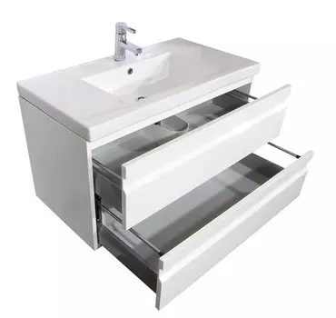 Тумба с раковиной SanVit Тема 80 подвесная, белая