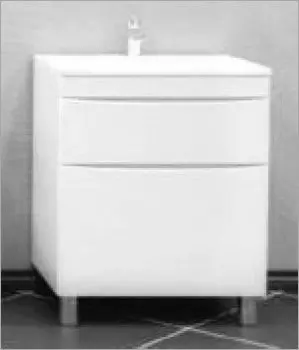 Тумба с раковиной Stella Polar Белинда 80 напольная, 2 ящика