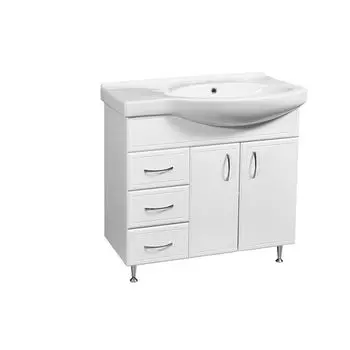 Тумба с раковиной Stella Polar Концепт 80, левая