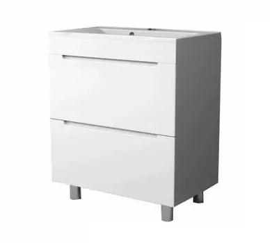 Тумба с раковиной Stella Polar Рианна 60 напольная, белая