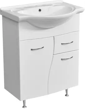 Тумба с раковиной Stella Polar Волна 65