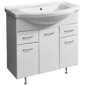 Тумба с раковиной Stella Polar Волна 75