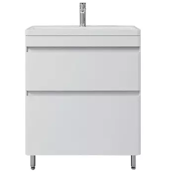 Тумба с раковиной Style Line Атлантика 70 Люкс Plus напольная, белый