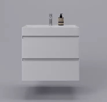 Тумба с раковиной Style Line Атлантика 70 Люкс Plus подвесная, белый