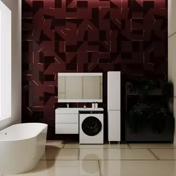 Тумба с раковиной Style Line Даллас 120 Люкс Plus подвесная, белая