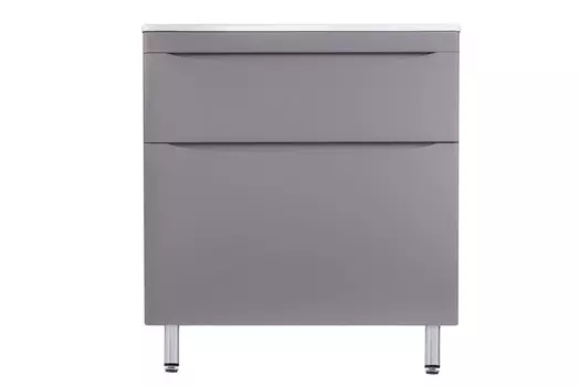 Тумба с раковиной Style Line El Fante Бергамо мини 90 Люкс напольная, антискрейтч серый, PLUS
