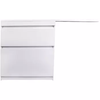 Тумба с раковиной Style Line El Fante Даллас 140 напольная, Люкс белая, Plus