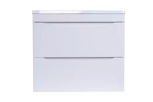 Тумба с раковиной Style Line El Fante Бергамо мини 60 подвесная, Люкс антискрейтч белый матовый, Plus