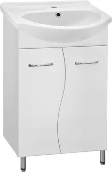 Тумба с раковиной Style Line Эко Стандарт №12 55 белая