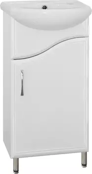 Тумба с раковиной Style Line Эко Волна №2 40 белая