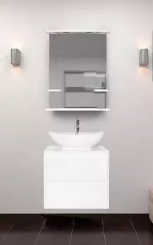 Тумба с раковиной Style Line Монако 60 Plus, осина белая