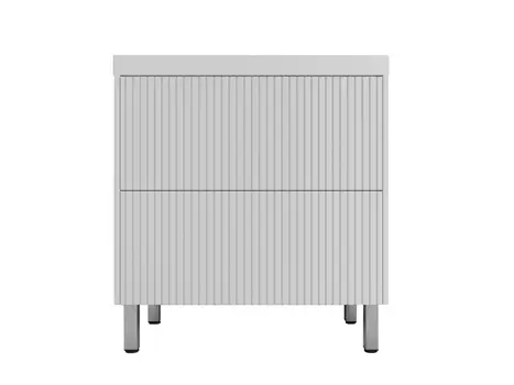 Тумба с раковиной Style Line Стокгольм 80 напольная, белый рифленый софт