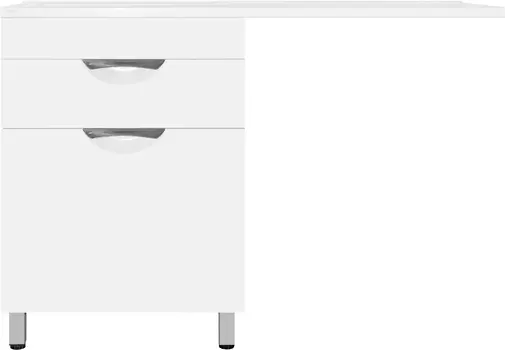 Тумба с раковиной Style Line Жасмин 60 Люкс Plus белая, с бельевой корзиной, для стиральной машины