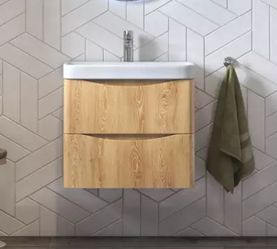 Тумба с раковиной Velvex Clay 60.2Y дуб верона