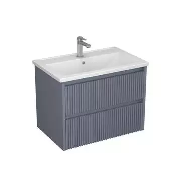 Тумба с раковиной Veneciana Alterno 70 подвесная, 2 ящика, серый матовый