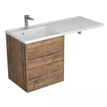 Тумба с раковиной Veneciana Nera 55 подвесная, 2 ящика, пихта