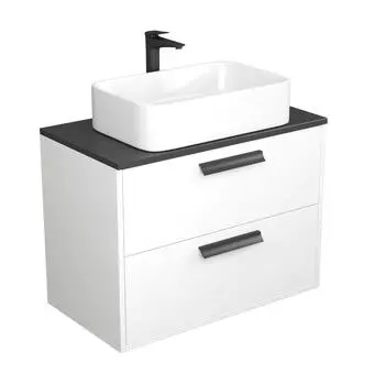 Тумба с раковиной Veneciana Orta 80 подвесная, белая