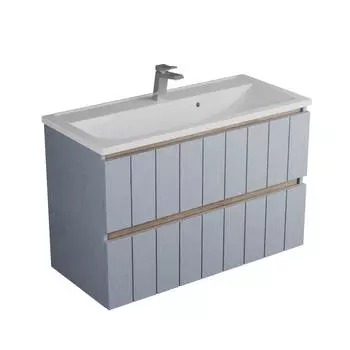 Тумба с раковиной Veneciana Tellaro 100 подвесная, шато азур