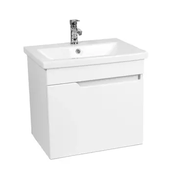 Тумба с раковиной Viant Куба 60 подвесная, белая