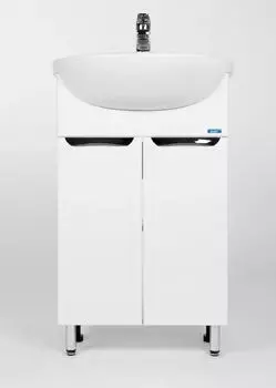 Тумба с раковиной Viant Лима 50 напольная, белая