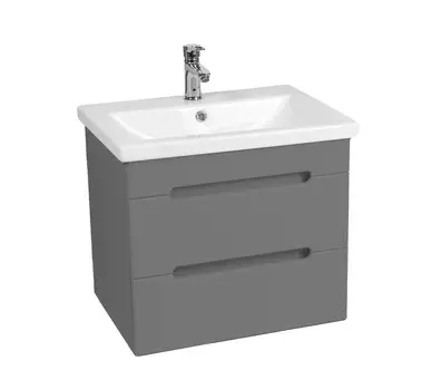 Тумба с раковиной Viant Марсель 50 подвесная, графит