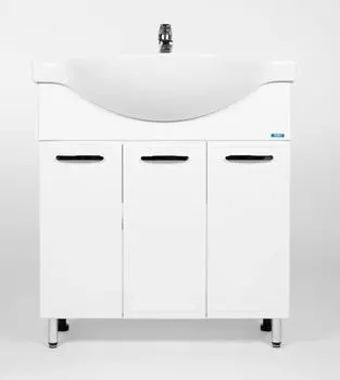 Тумба с раковиной Viant Милан 80 напольная, белая