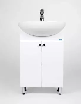 Тумба с раковиной Viant Париж напольная, белая