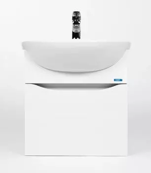 Тумба с раковиной Viant Рим 55 подвесная, белая