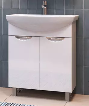 Тумба с раковиной Vigo Callao 60 напольная, 2 двери (раковина Балтика)